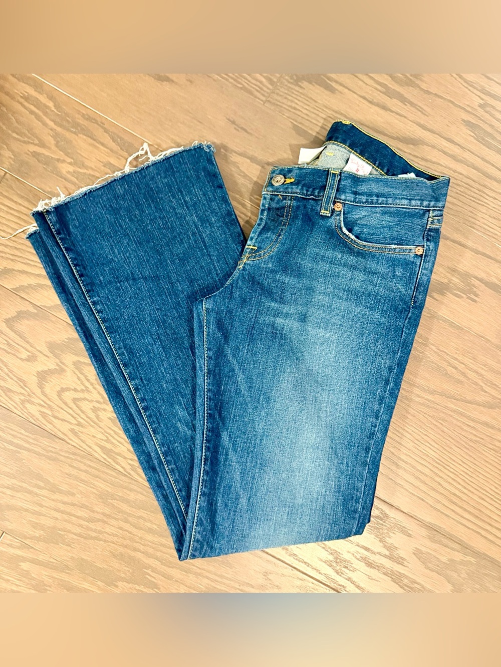 Lucky Brand Dream Jean Made in USA Bootcut Jeans 8/29 Raw Hem